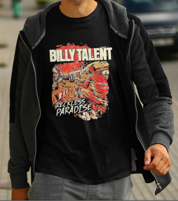 Billy Talent Reckless Paradise Explosive Motorcycle T-Shirt