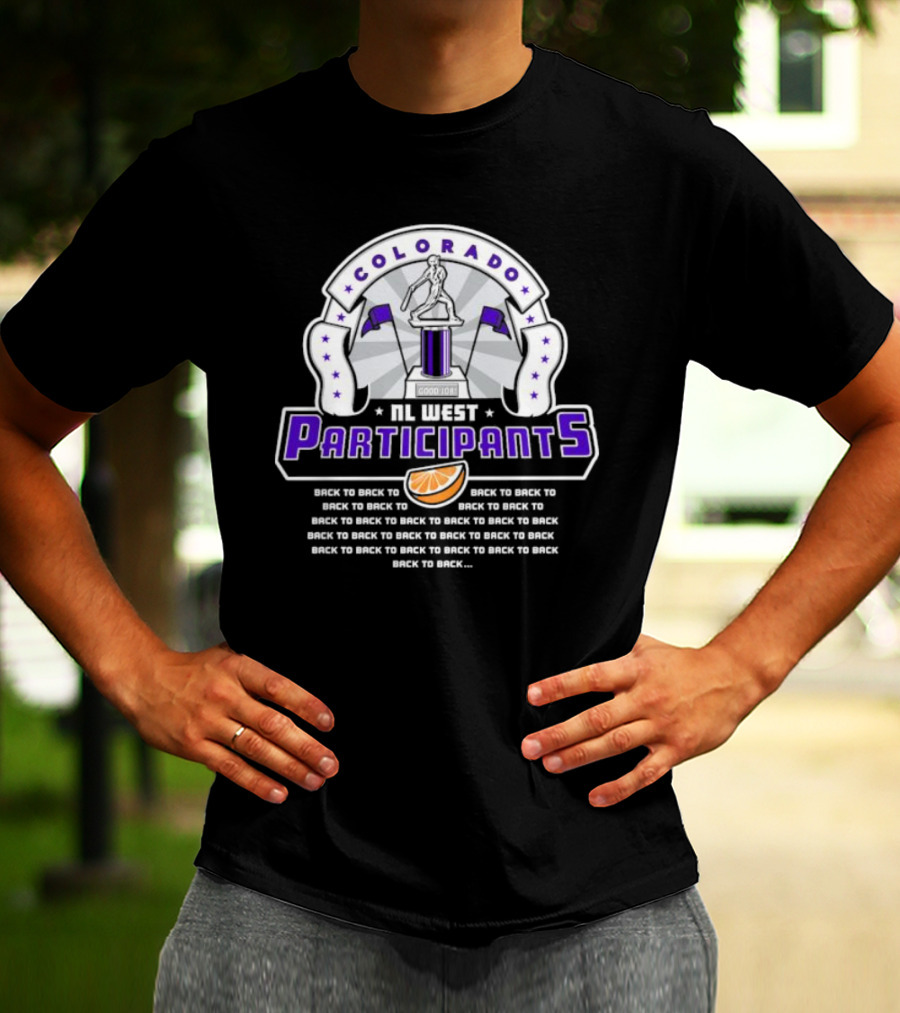 Colorado NL West Participants Back To Back Good Job Orange Slice T-Shirt