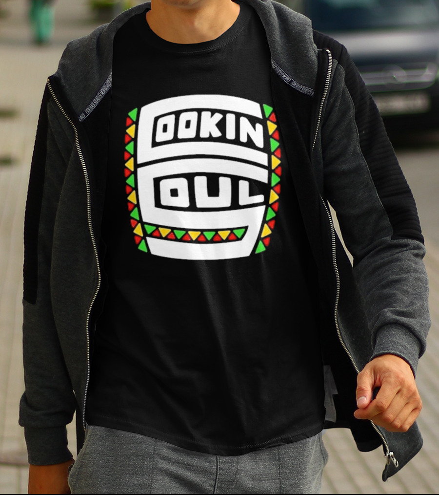Cookin Soul Logo African Pattern Colors T-Shirt