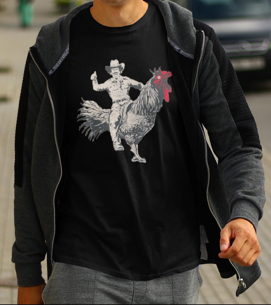 Cowboy Riding Chicken T-Shirt