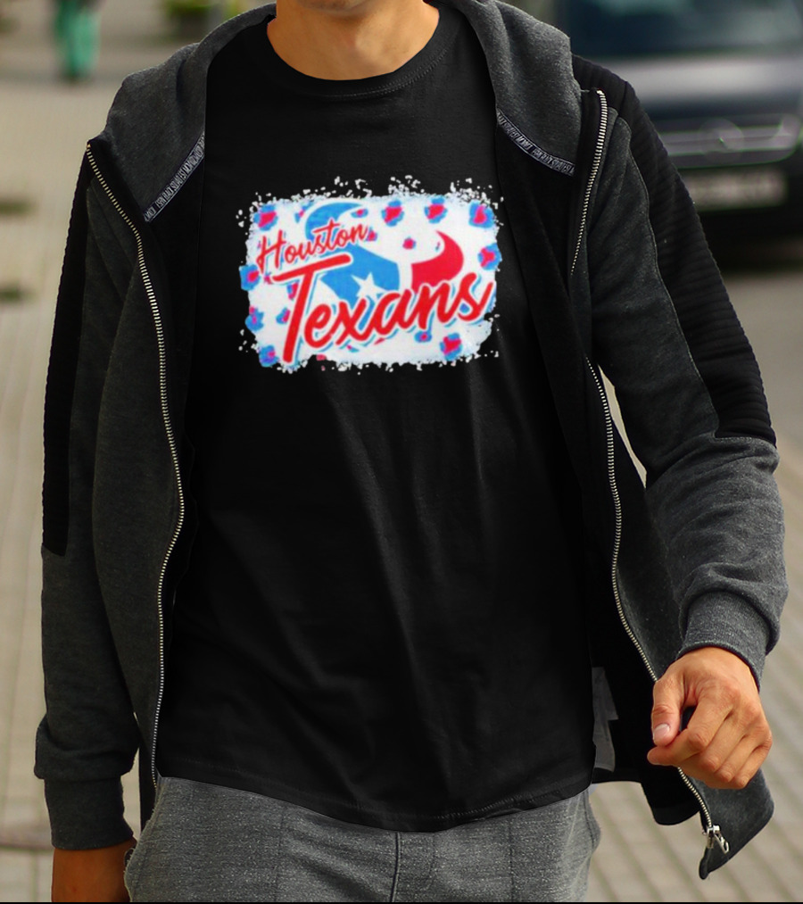 Houston Texans NFL Football Team Leopard T-Shirt