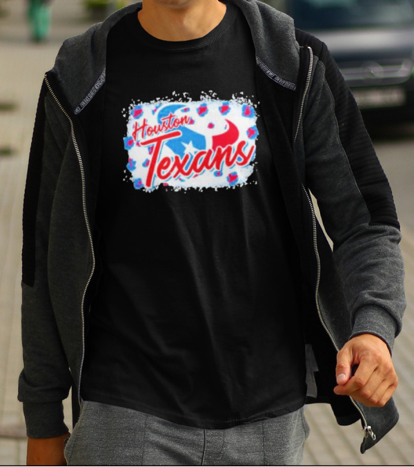 Houston Texans NFL Football Team Leopard T-Shirt