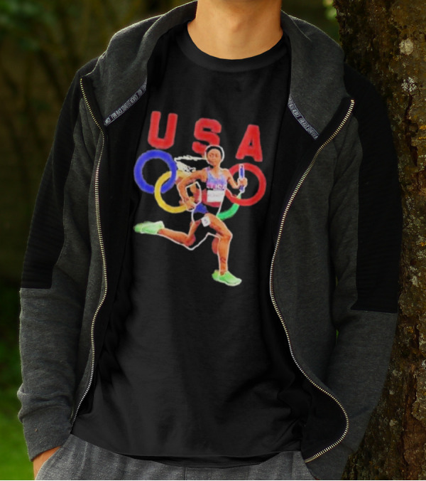 USA Olympic Runner Sha’carri Richardson Paris T-Shirt