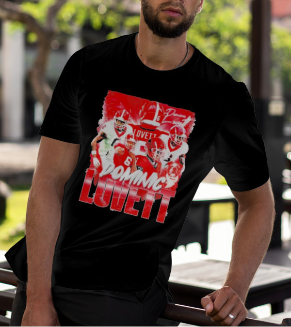 Georgia Bulldogs Dominic Lovett Football Sportswear T-Shirt