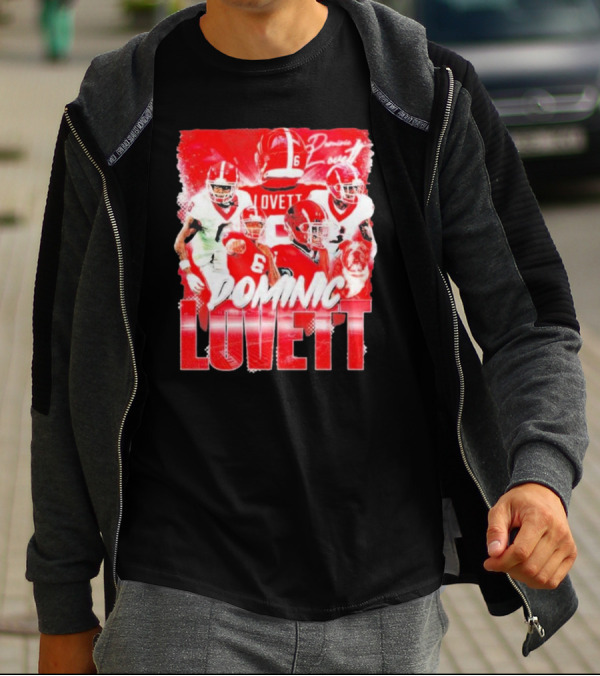 Georgia Bulldogs Dominic Lovett Football Sportswear T-Shirt