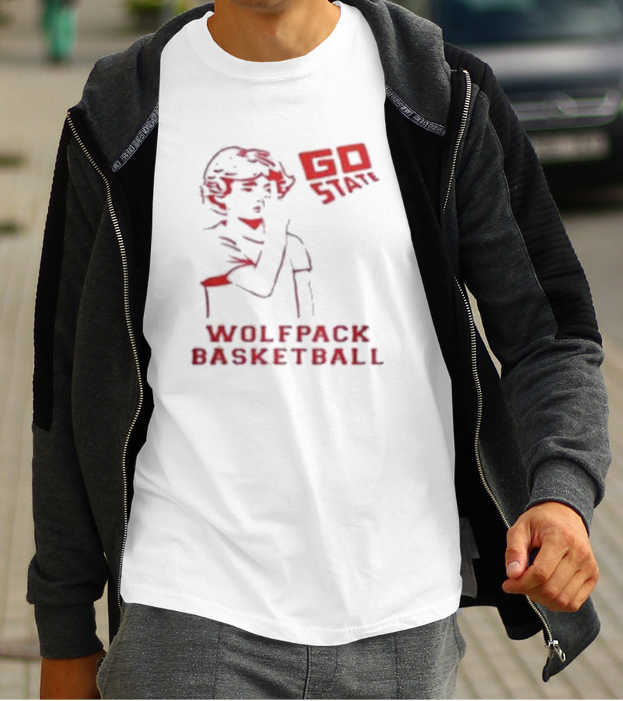 Go State Wolfpack Basketball Fan Support T-Shirt