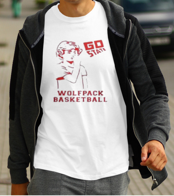 Go State Wolfpack Basketball Fan Support T-Shirt