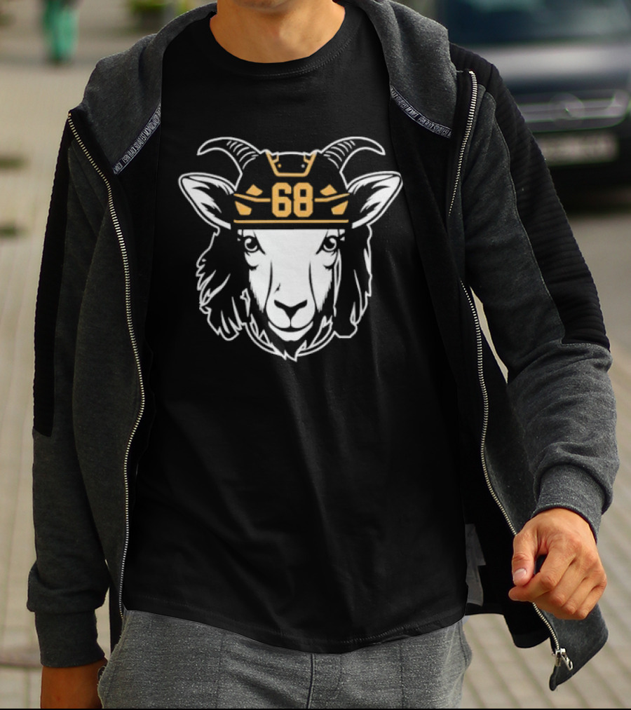 Goat 68 Jaromir Jagr Pittsburgh Penguins Hockey Legend T-Shirt