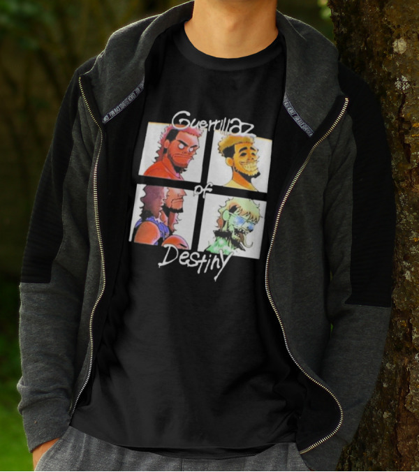 Guerrillaz Of Destiny Cartoon Quartet Pop Culture Faces T-Shirt