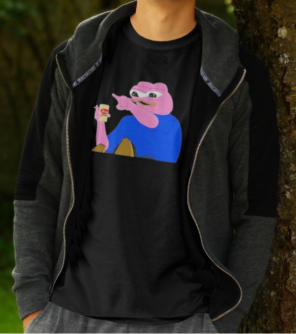 Haider $Pork Based Beer Cheetos And Pepe Style Image T-Shirt
