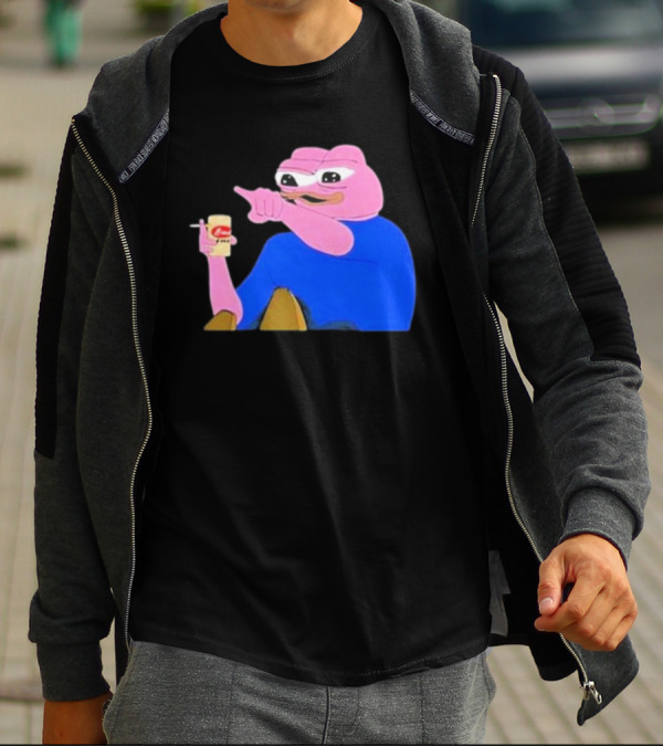 Haider $Pork Based Beer Cheetos And Pepe Style Image T-Shirt