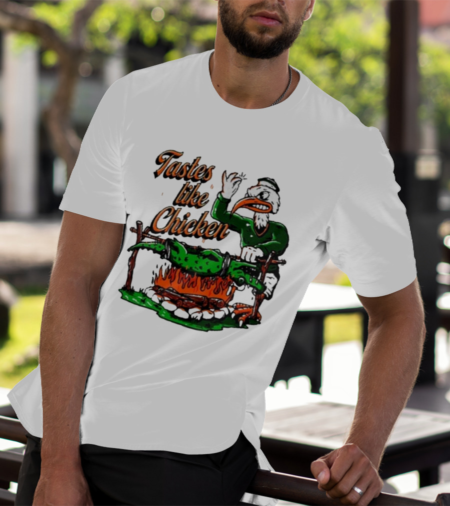 Miami Hurricanes Rivalry Gator Roast Tastes Like Chicken T-Shirt