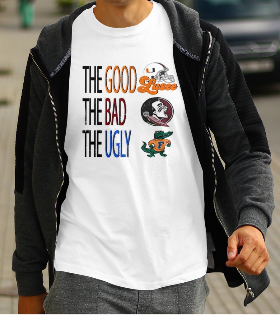 University Of Miami The Good The Bad The Ugly Hurricanes Seminoles Gators T-Shirt