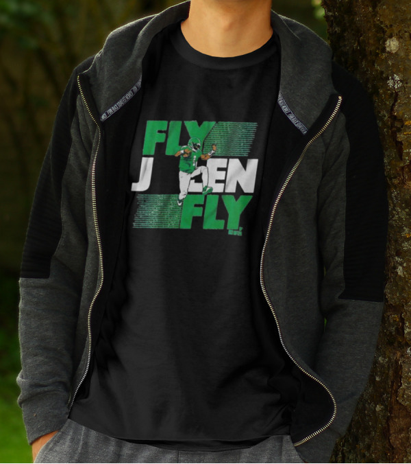 Fly Jalen Fly Green Football T-Shirt