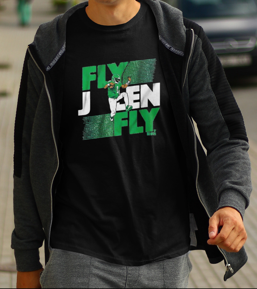 Fly Jalen Fly Green Football T-Shirt
