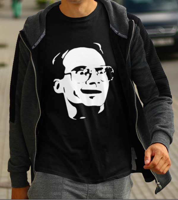 Jim Cornette Iconic Face Outline T-Shirt