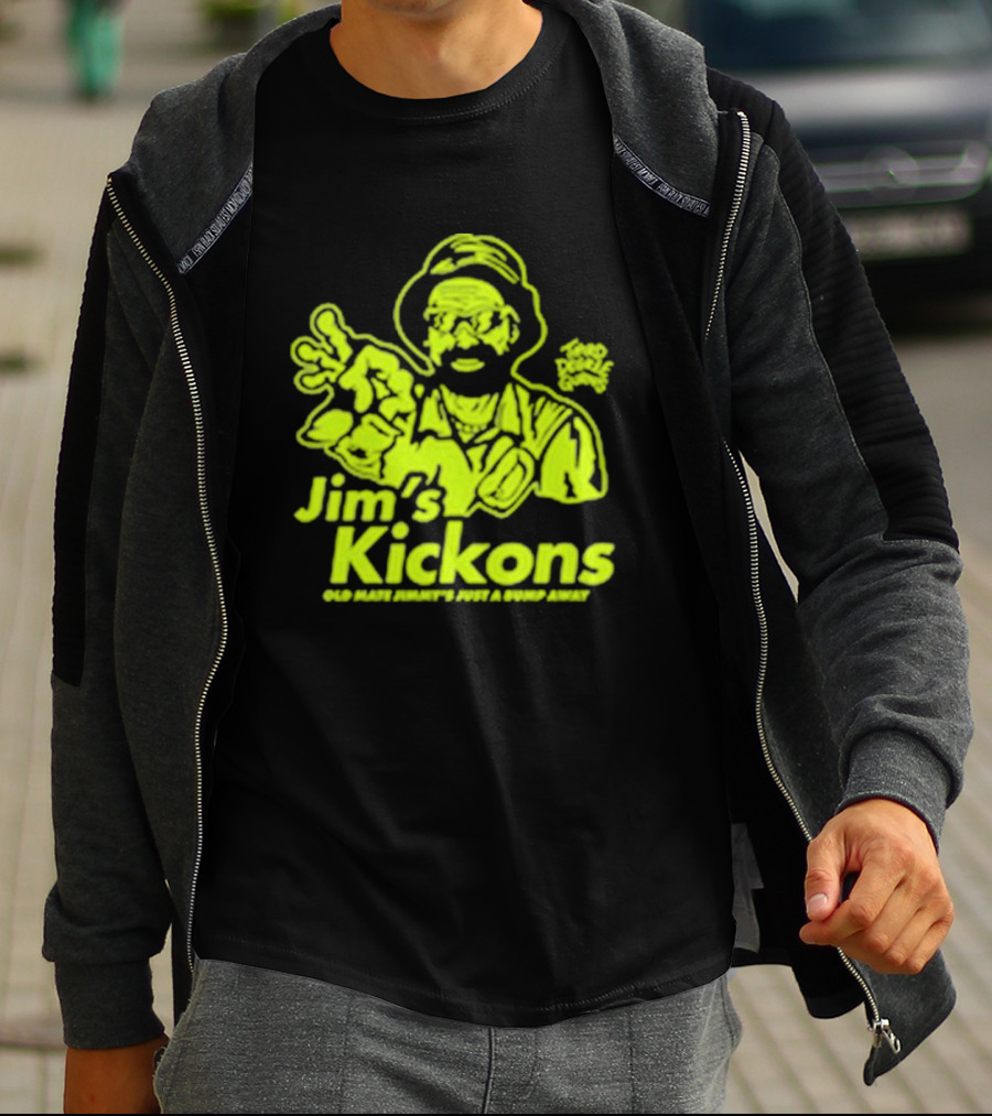 Jim’s Kickons Third Degree Gurns Old Mate Jimmy’s Just A Bump Away T-Shirt