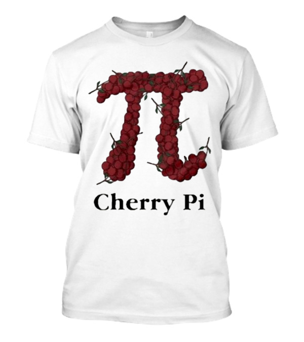 Cherry Pi Jon Hurwitz π Symbol Made Of Red Cherries T-Shirt