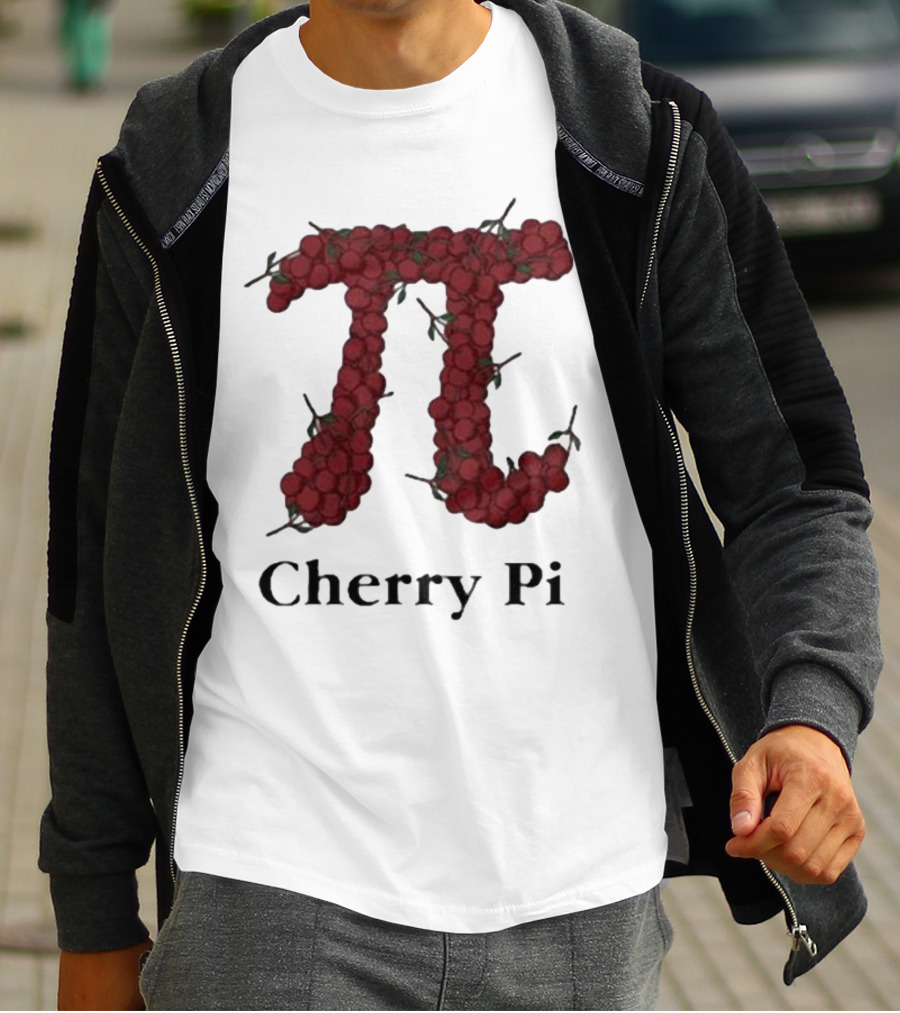 Cherry Pi Jon Hurwitz π Symbol Made Of Red Cherries T-Shirt