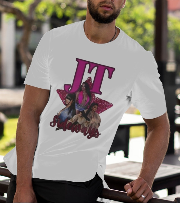 JT Sideways Star Pink Glamorous Portraits T-Shirt