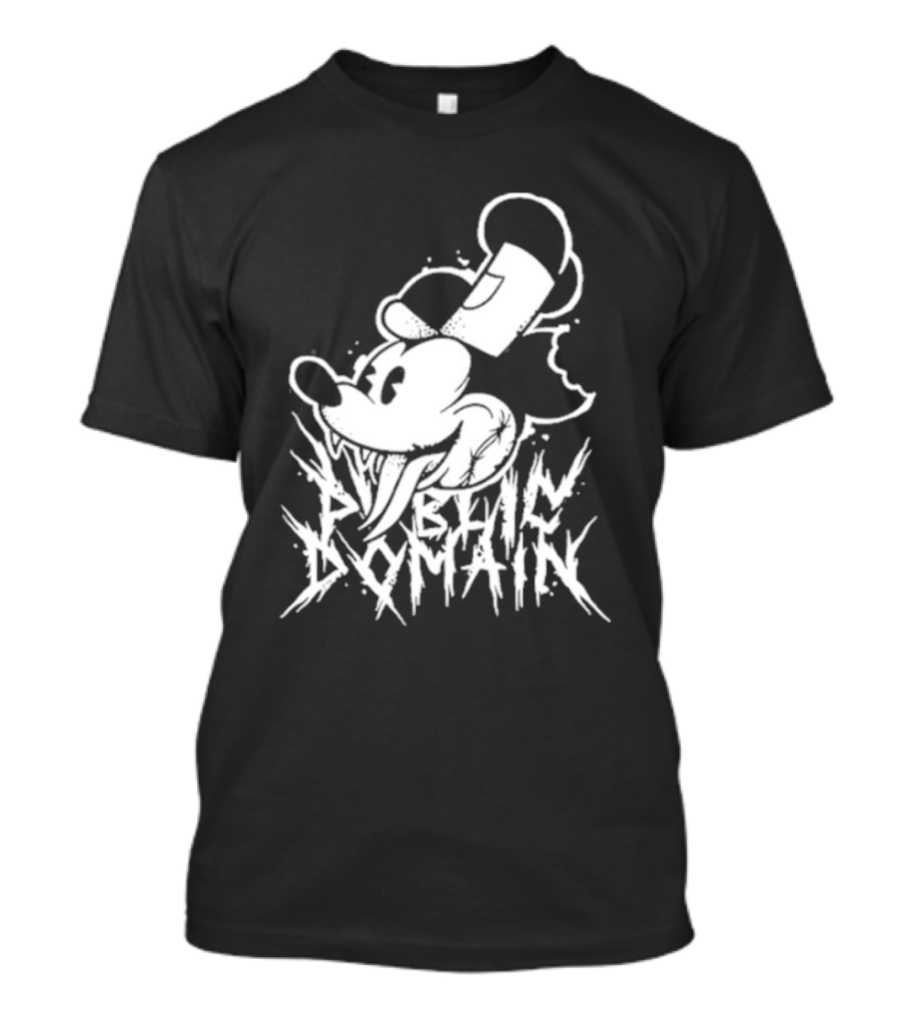 Junkyardla Mickey Mouse Public Domain Grim T-Shirt