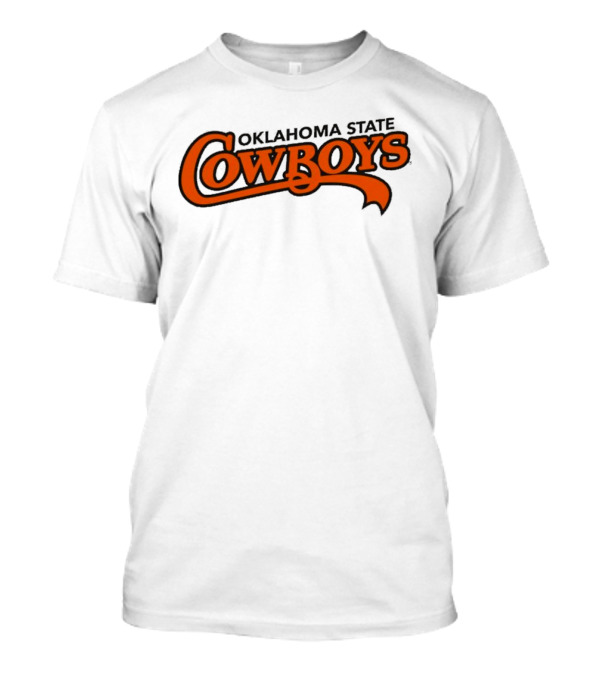 Oklahoma State Cowboys Stylized Orange Text T-Shirt