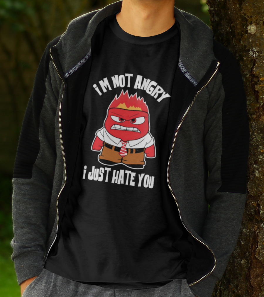I’m Not Angry I Just Hate You Fire Boy Anger Character Cartoon Red Monster T-Shirt