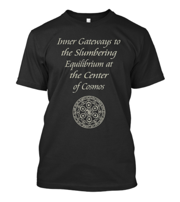Inner Gateways To The Slumbering Equilibrium At The Center Of Cosmos Mandala T-Shirt