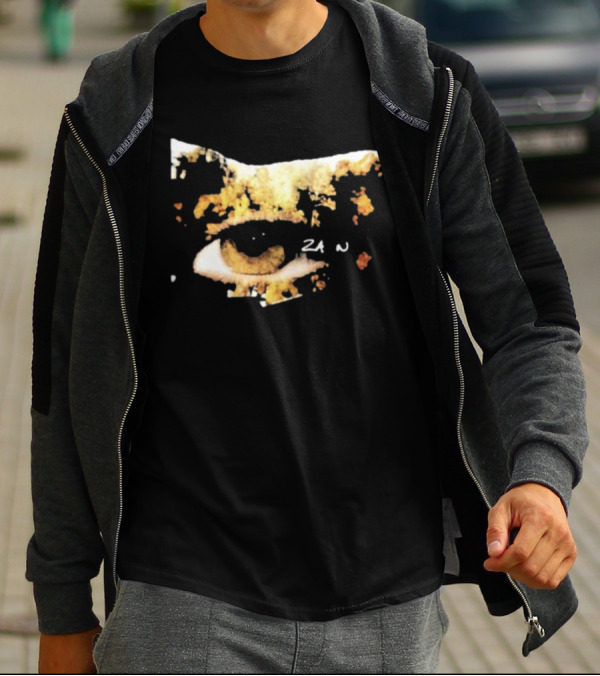 Inzayn What I Am Eye Graphic With Zayn Text T-Shirt