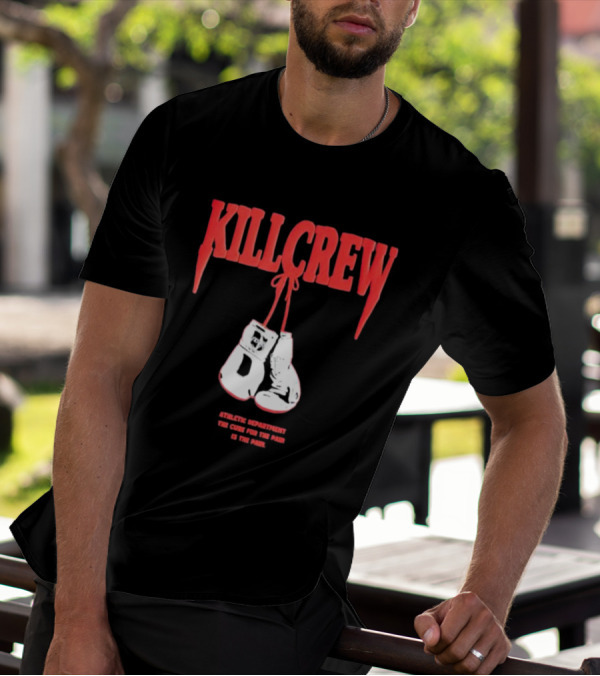 Kll Crew Killcrew Athletic Department The Cure For The Pain Boxing Gloves T-Shirt
