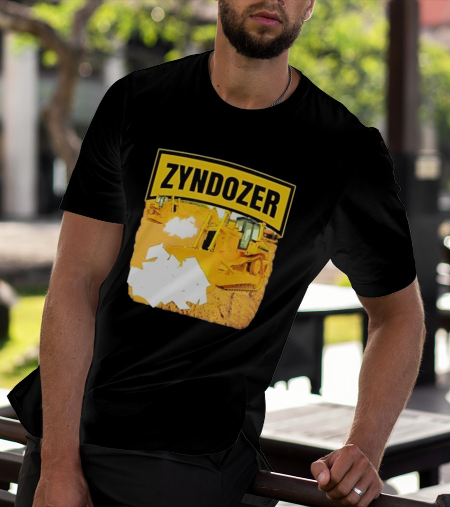 Zyndozer Funny Ahh Tees Bulldozer Image T-Shirt