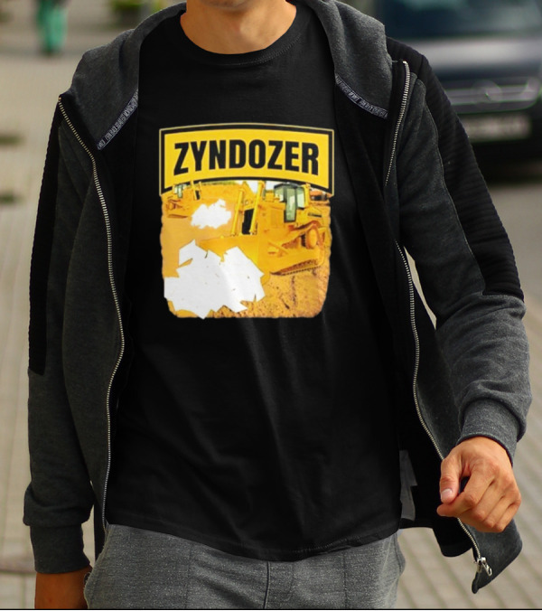 Zyndozer Funny Ahh Tees Bulldozer Image T-Shirt