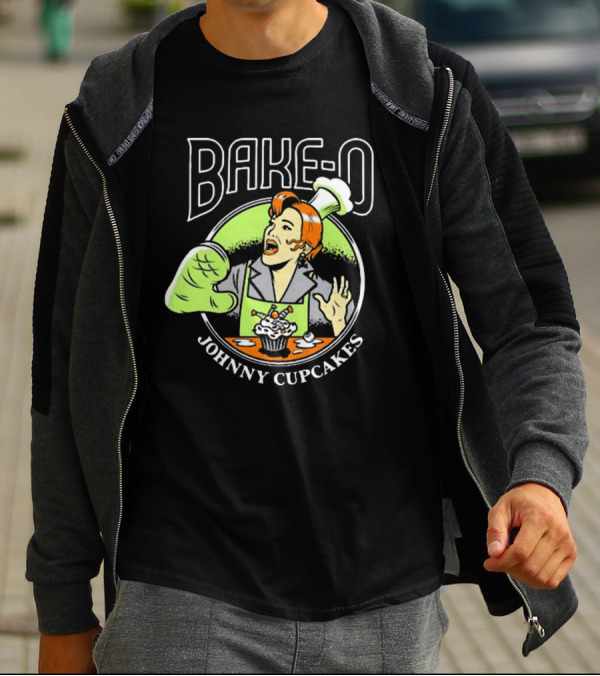 BAKE-O Johnny Cupcakes Retro Chef Cupcake Explosion T-Shirt