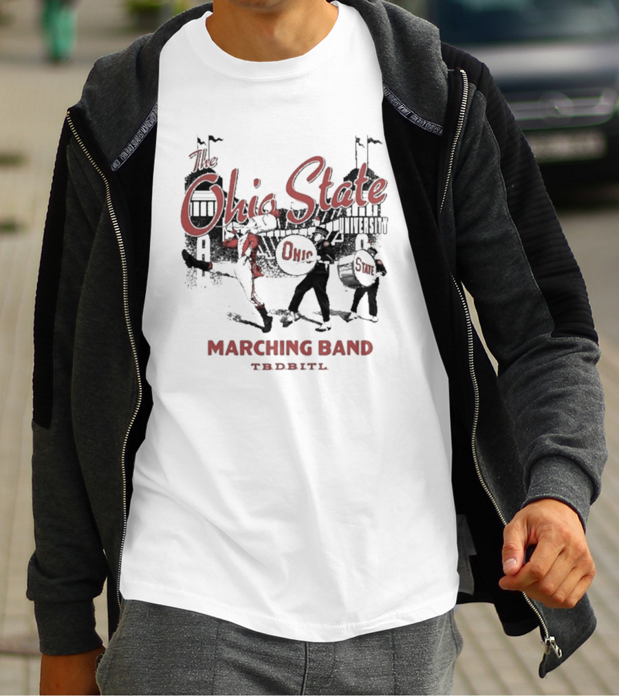 Ohio State University Marching Band TDBITL Ohio State Buckeyes Mitchell And Ness T-Shirt