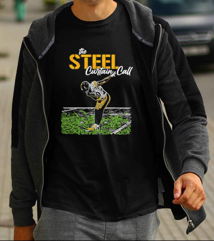 The Steel Curtain Call Take A Bow TJ Football T-Shirt