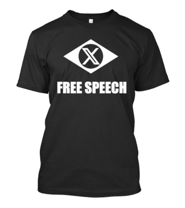X Free Speech Eye Symbol T-Shirt