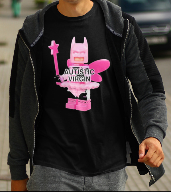 Autistic Virgin Pink Lego Fairy Batman T-Shirt
