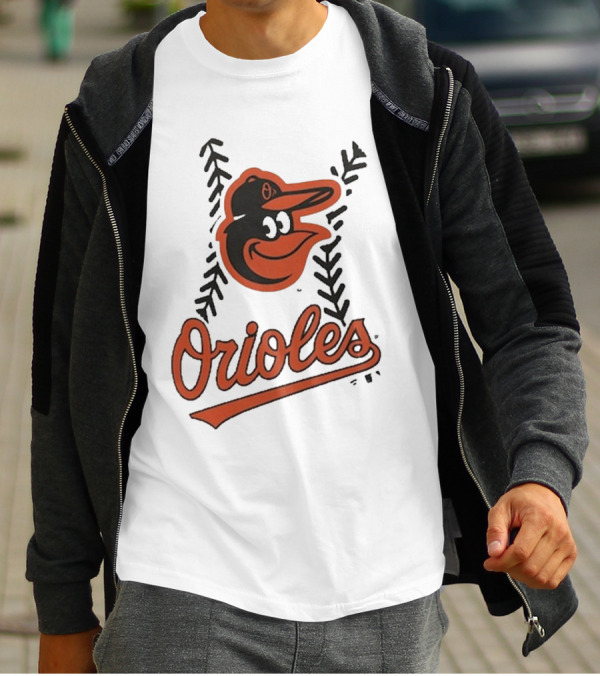 Baltimore Orioles Logo Personalized Name And Number Fastball T-Shirt