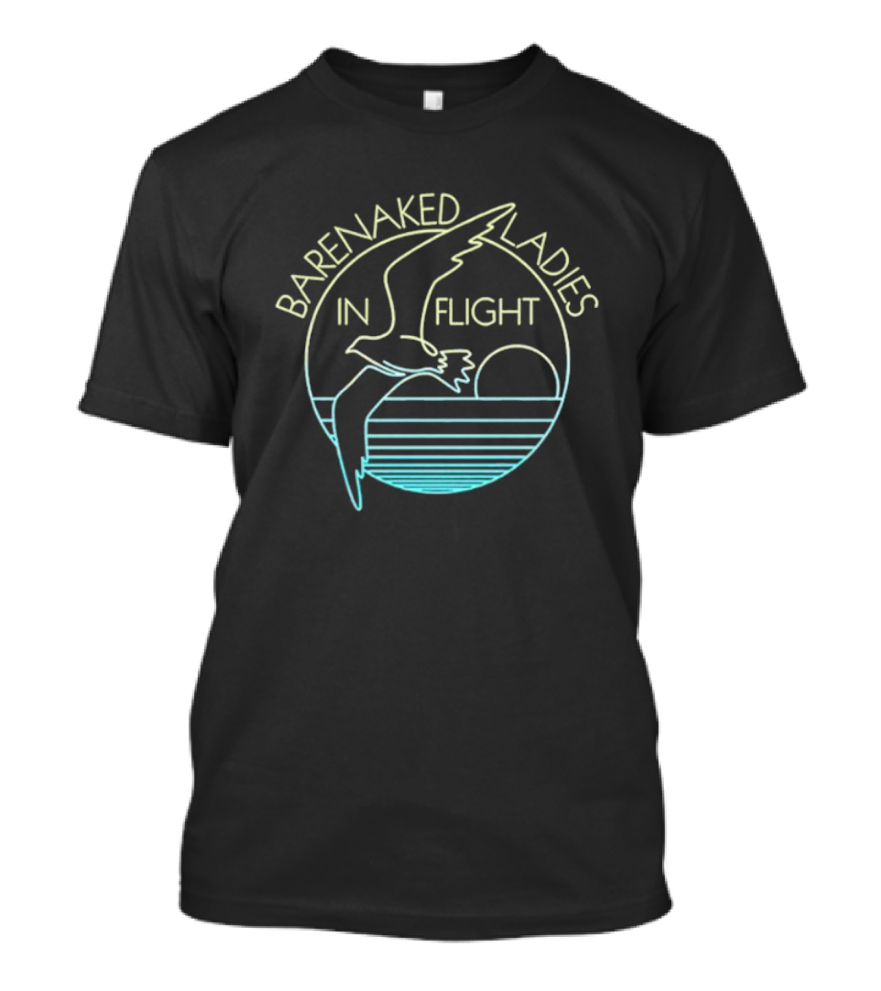 Barenaked Ladies In Flight Seagull Sunset Circle T-Shirt