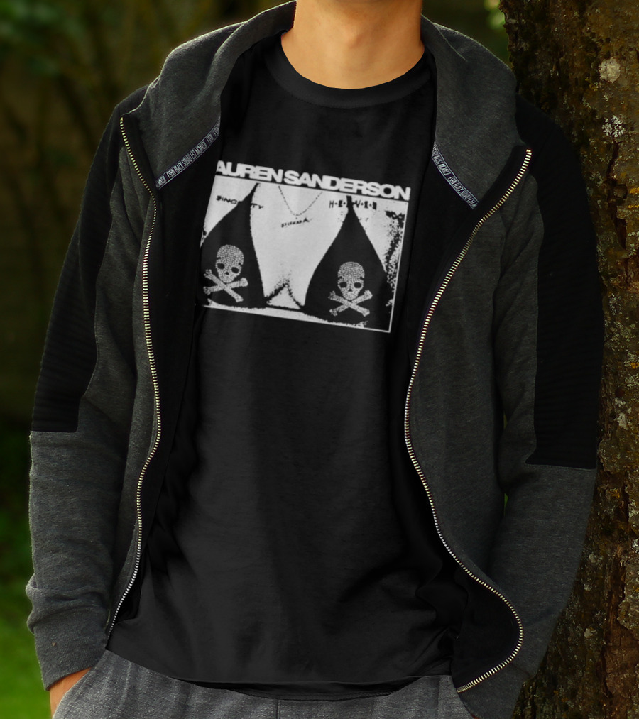 LAUREN SANDERSON SINCERITY SKULL BOOB HELL YEAH T-Shirt