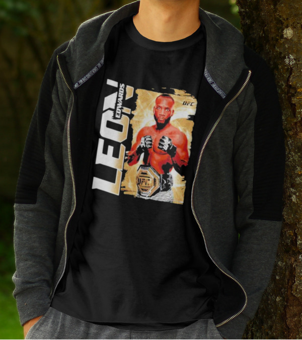 LEON EDWARDS UFC Champion Pose T-Shirt