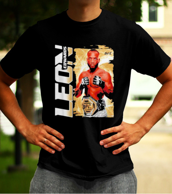 LEON EDWARDS UFC Champion Pose T-Shirt