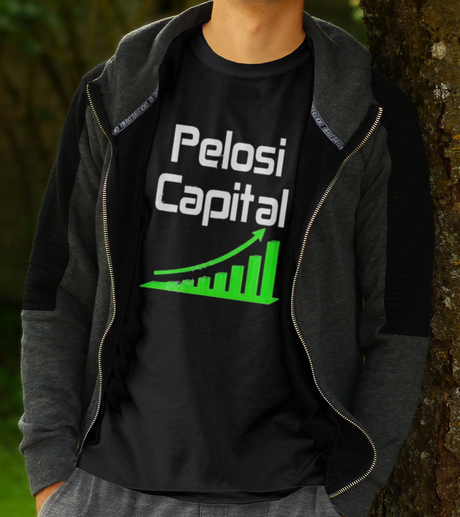 Liathetrader Pelosi Capital Green Arrow Graph T-Shirt