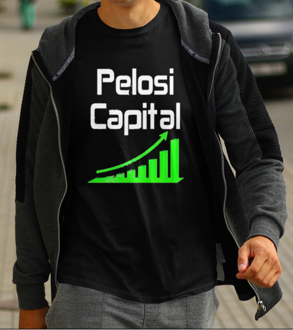 Liathetrader Pelosi Capital Green Arrow Graph T-Shirt