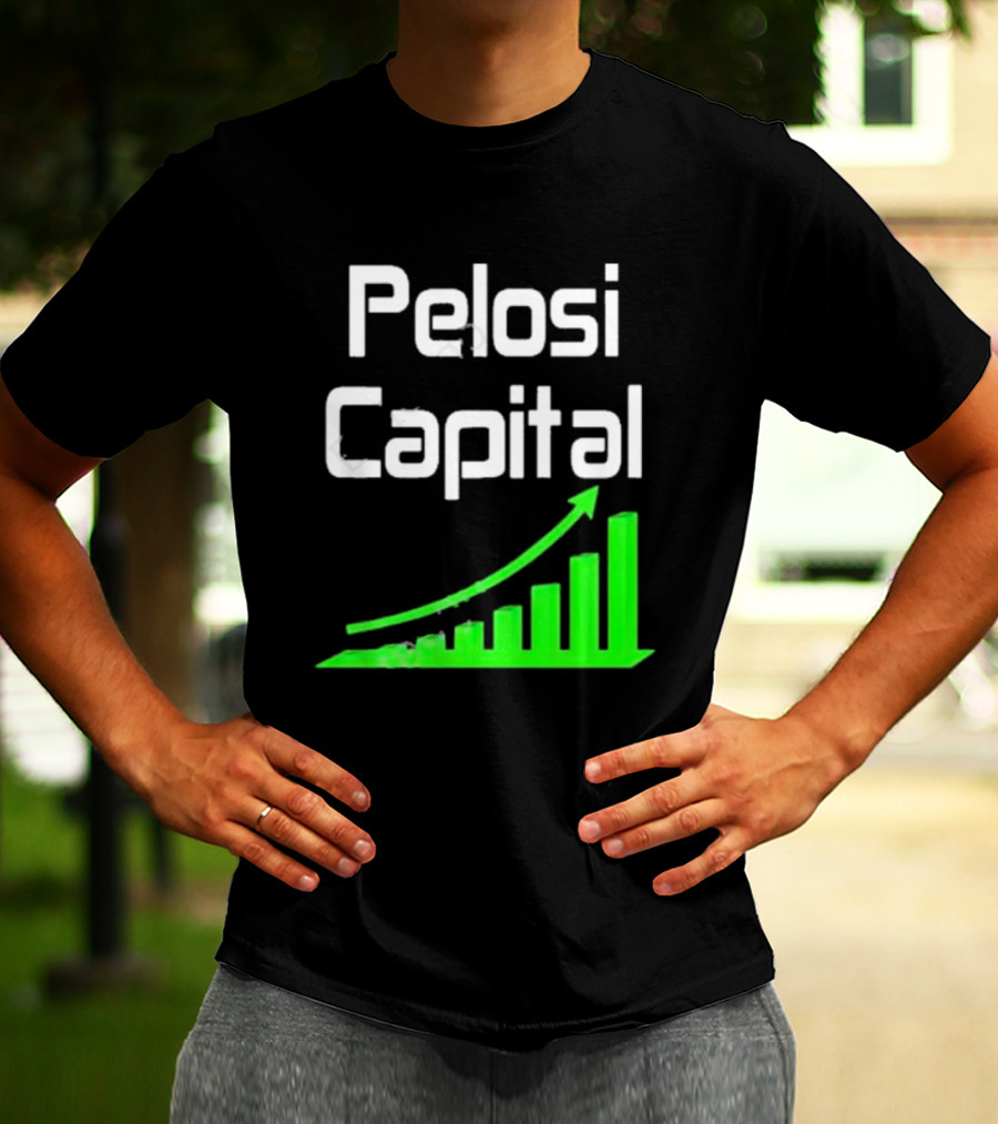 Liathetrader Pelosi Capital Green Arrow Graph T-Shirt