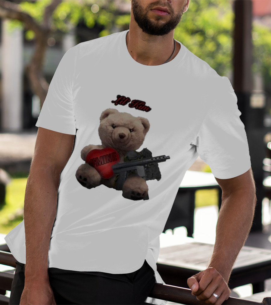 Lil Kim #Mine Teddy Bear With Gun T-Shirt
