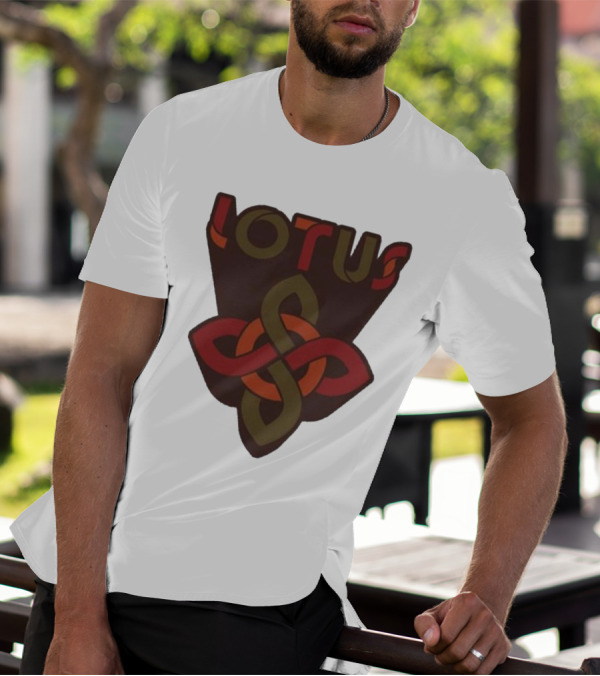 Lotus Celtic Knot Brown Red Green T-Shirt