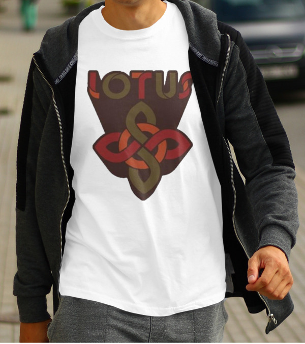 Lotus Celtic Knot Brown Red Green T-Shirt