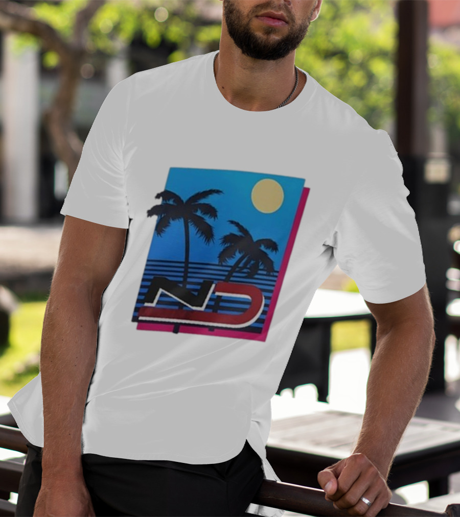 ND Natalie Decker Sunshine Season Palm Trees Moonlit Vibes T-Shirt
