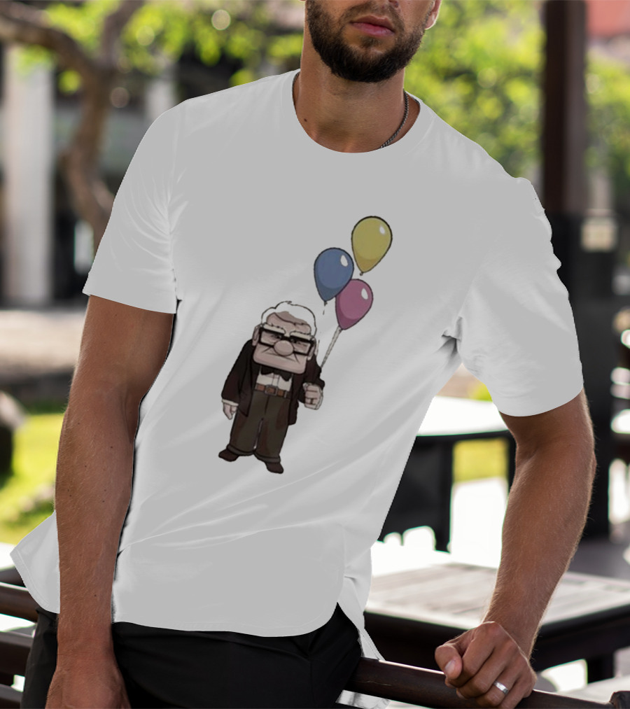 Nika Carl Fredricksen From Up Costume Geno Balloons Character T-Shirt